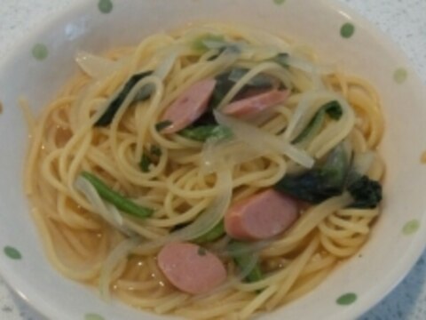 めんつゆで和風パスタ